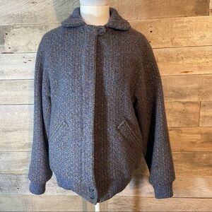 Vintage The Edinburgh Woollen Mill women’s zip up tweed wool  jacket‎